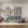 Citysofa Universali kampinė sofa-lova Jordaan - Pilka