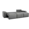 Citysofa Universali kampinė sofa-lova Jordaan - Pilka