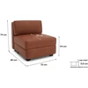 Citysofa Vienetinis modulis GRACIA - Terakota