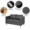 Promotions Sofa-vonelė, 120x60x62 cm, Pilka