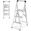 Promotions Kopėčios, Aliuminis, 62,2x44,5x109,2 cm, Sidabrinės spalvos