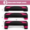 Promotions Treniruoklių laiptelis, 78.7x27.9x10.2-20.3 cm, Juoda Rožinė