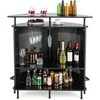 Promotions Alkoholio baro stalas, 110.5x48.3x113 cm, Juodas