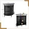 Promotions Alkoholio baro stalas, 110.5x48.3x113 cm, Juodas