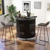 Promotions Alkoholio baro stalas, 110.5x48.3x113 cm, Juodas
