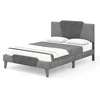 Promotions Platformos lova, 208x145x105 cm, pilka