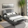 Promotions Platformos lova, 208x145x105 cm, pilka