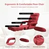 Promotions Sulankstoma grindų kėdė-sofa, 169x55 cm, raudona