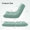 Sofa Promotions Grindų kėdė, 105.4x57.2x15.2 cm, pilka