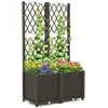 Promotions Pakelta lysvė su tvorele, 80x40x140 cm, ruda
