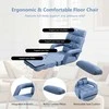 Promotions Sulankstoma grindų kėdė-sofa, 169x55 cm, mėlyna
