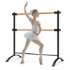 Promotions Nešiojamas dvigubas baleto strypas, 120,7x74,9x120,7 cm, juodos natūralios spalvos