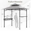 Promotions BBQ kepsninės pavėsinė, 242x153x250 cm, pilka