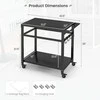 Promotions Mobilus BBQ vežimėlis, 108x50.8x89 cm, Juodas