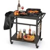Promotions Mobilus BBQ vežimėlis, 108x50.8x89 cm, Juodas