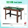 Promotions Biliardo stalas, 122x61x76 cm, Rudas ir Žalias