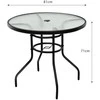 Promotions Bistro stalas, 80x80x71 cm, juodas