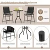 Lauko baldų komplektas Promotions Lauko bistro stalo komplektas, 71x71x89 cm, Juodas