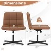 Promotions Biuro kėdė, dengta PU oda, 69.9x69.9x76.2-88.9 cm, ruda