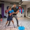 Promotions Stovas su boksininko kamuoliu, 43x11x120-154 cm, juoda ir mėlyna