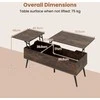 Promotions Kavos staliukas, 111x48x40 cm, Rudas