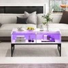 Promotions Centrinis stalas, 105.4x54.6x49.5 cm, baltas ir juodas