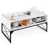 Promotions Centrinis stalas, 105.4x54.6x49.5 cm, baltas ir juodas