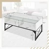 Promotions Centrinis stalas, 105.4x54.6x49.5 cm, baltas ir juodas
