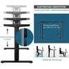 Promotions Elektrinis rašomojo stalo rėmas, aukščio reguliavimas, 109-151x59x70-120 cm, juodas