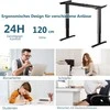 Promotions Elektrinis rašomojo stalo rėmas, aukščio reguliavimas, 109-151x59x70-120 cm, juodas
