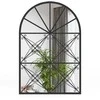 Promotions Dekoratyvinis veidrodis, Arkinis lango stiklas, 58x87 cm, Juodas