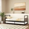 Promotions Dieninė lova, 204,5x97x84,5 cm, Rustiškos rudos ir juodos spalvos