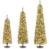 Promotions Dirbtinės Kalėdinės eglutės, 3 dalių rinkinys, 120x35x20 cm 150x44x25 cm 180x55x30 cm, Žalia Juoda