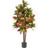 Promotions Dirbtinis krotono augalas, 150x17.8x15.2 cm, žalia-raudona-geltona-ruda