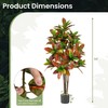 Promotions Dirbtinis krotono augalas, 150x17.8x15.2 cm, žalia-raudona-geltona-ruda