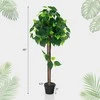 Promotions Dirbtinis hortenzijų medis, 114 cm, žalia ir juoda