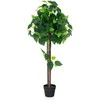 Promotions Dirbtinis hortenzijų medis, 114 cm, žalia ir juoda