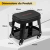 Promotions Dirbtuvinis suoliukas, 44x27x35 cm, juodas