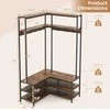 Promotions Kampinė drabužių stovėjimo sistema, 90.2x90.2x177.8 cm, ruda