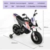 Promotions Elektrinis vaikų motociklas, 106,5x56x80 cm, baltas
