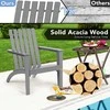 Promotions Lauko poilsio kėdė, akacijos mediena Adirondack, 73.7x67.3x86.4 cm, pilka