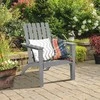 Promotions Lauko poilsio kėdė, akacijos mediena Adirondack, 73.7x67.3x86.4 cm, pilka