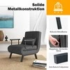 Promotions Fotelis Lova, 184x65x29 cm, Tamsiai Pilka