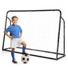 Promotions Vaikiški futbolo vartai ir atmušėjas, 187x60x102-122,5 cm, juodos spalvos
