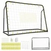 Promotions Vaikiški futbolo vartai ir atmušėjas, 187x60x102-122,5 cm, juodos spalvos