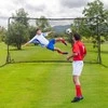 Promotions Futbolo atmušimo tinklas, 375x151x185 cm, juodas