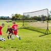 Promotions Futbolo atmušimo tinklas, 375x151x185 cm, juodas