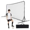 Promotions Futbolo atmušimo tinklas, 375x151x185 cm, juodas