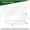 Promotions Futbolo vartai, 213,4x152,4x76,2 cm, balti