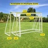 Promotions Futbolo vartai, 243,8x91,4x182,9 cm, balti